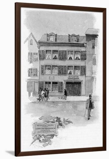 Beethoven, Bonn B'Place-EH de l'Orme-Framed Art Print