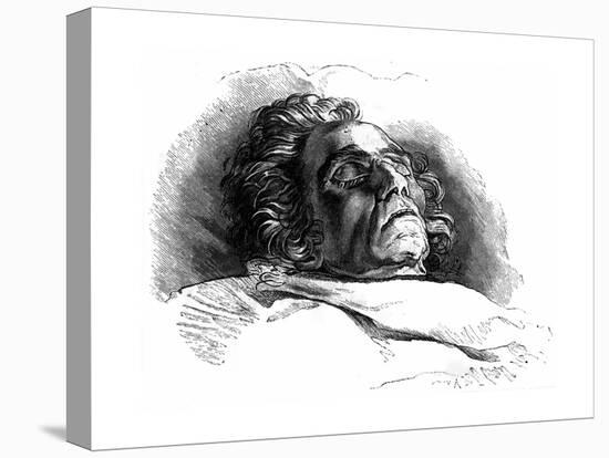 Beethoven (Deathbed)-null-Stretched Canvas