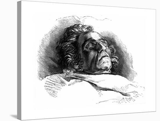 Beethoven (Deathbed)-null-Stretched Canvas