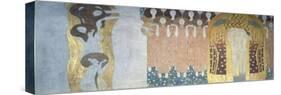 Beethoven-Fries, 1902: Poetic Arts and Genius, as Well as a Kiss to the Whole World-Gustav Klimt-Stretched Canvas