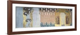 Beethoven-Fries, 1902: Poetic Arts and Genius, as Well as a Kiss to the Whole World-Gustav Klimt-Framed Giclee Print