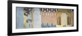 Beethoven-Fries, 1902: Poetic Arts and Genius, as Well as a Kiss to the Whole World-Gustav Klimt-Framed Giclee Print