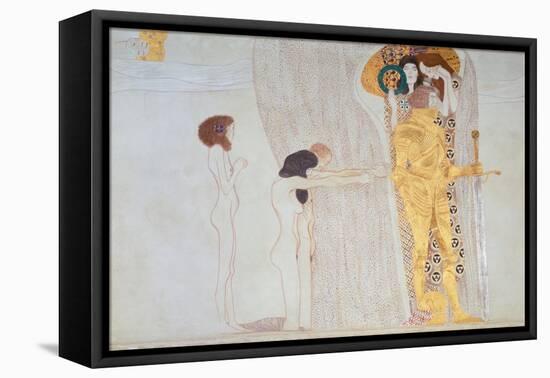 Beethoven-Frieze, 1902: the Longing for Happiness-Gustav Klimt-Framed Stretched Canvas