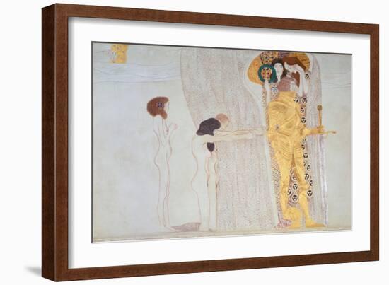 Beethoven-Frieze, 1902: the Longing for Happiness-Gustav Klimt-Framed Giclee Print