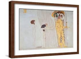 Beethoven-Frieze, 1902: the Longing for Happiness-Gustav Klimt-Framed Giclee Print