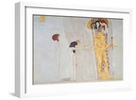 Beethoven-Frieze, 1902: the Longing for Happiness-Gustav Klimt-Framed Giclee Print