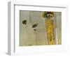 Beethoven Frieze Inspired by Beethoven's 9th Symphony, the Knight in Shining Armour-Gustav Klimt-Framed Giclee Print