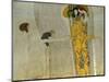 Beethoven Frieze Inspired by Beethoven's 9th Symphony, the Knight in Shining Armour-Gustav Klimt-Mounted Giclee Print