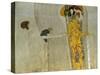 Beethoven Frieze Inspired by Beethoven's 9th Symphony, the Knight in Shining Armour-Gustav Klimt-Stretched Canvas