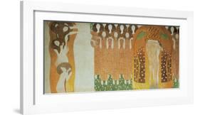 Beethoven Frieze-Gustav Klimt-Framed Art Print