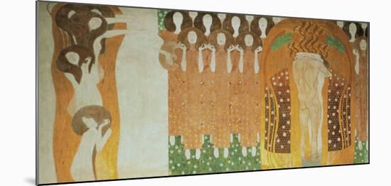 Beethoven Frieze-Gustav Klimt-Mounted Art Print