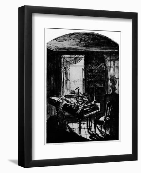 Beethoven, Home in Vienna-null-Framed Art Print