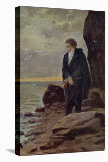 Beethoven Looking at the Sea, 1918-Kamil Vladislav Muttich-Stretched Canvas