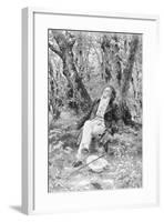 Beethoven Lounging in the Forest-null-Framed Giclee Print