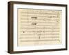 Beethoven Manuscript, 1826-null-Framed Giclee Print