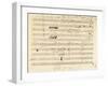 Beethoven Manuscript, 1826-null-Framed Giclee Print