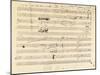 Beethoven Manuscript, 1826-null-Mounted Giclee Print