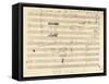 Beethoven Manuscript, 1826-null-Framed Stretched Canvas