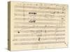 Beethoven Manuscript, 1826-null-Stretched Canvas