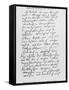 Beethoven's Immortal Beloved Letter-null-Framed Stretched Canvas