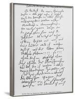 Beethoven's Immortal Beloved Letter-null-Framed Photographic Print