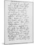 Beethoven's Immortal Beloved Letter-null-Mounted Photographic Print
