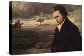 Beethoven, Walking-null-Stretched Canvas