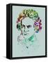 Beethoven Watercolor-Anna Malkin-Framed Stretched Canvas