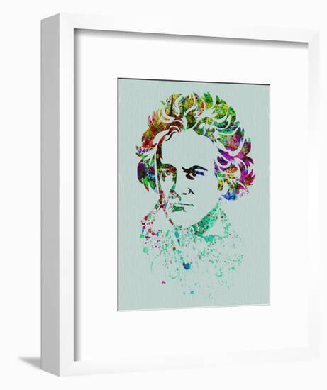 Beethoven Watercolor-Anna Malkin-Framed Art Print