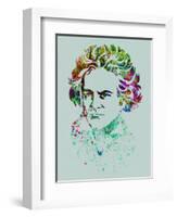 Beethoven Watercolor-Anna Malkin-Framed Art Print