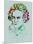 Beethoven Watercolor-Anna Malkin-Mounted Art Print