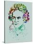 Beethoven Watercolor-Anna Malkin-Stretched Canvas