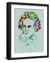 Beethoven Watercolor-Anna Malkin-Framed Art Print