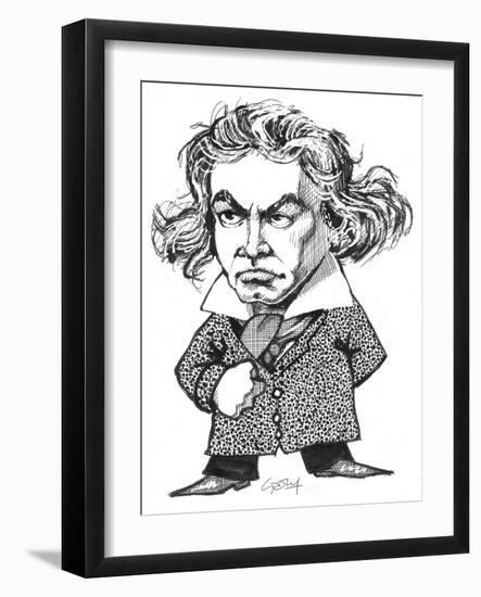 Beethoven-Gary Brown-Framed Giclee Print