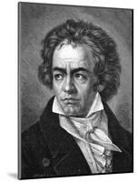 Beethoven-A Close-Mounted Art Print