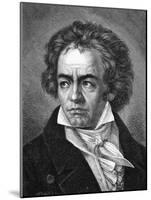 Beethoven-A Close-Mounted Art Print