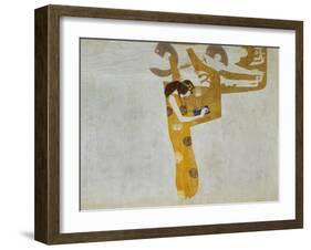 Beethovenfrieze, Allegory of Poetry-Gustav Klimt-Framed Giclee Print