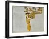 Beethovenfrieze, Allegory of Poetry-Gustav Klimt-Framed Giclee Print