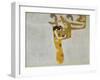 Beethovenfrieze, Allegory of Poetry-Gustav Klimt-Framed Giclee Print