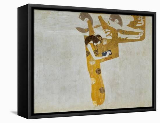 Beethovenfrieze, Allegory of Poetry-Gustav Klimt-Framed Stretched Canvas