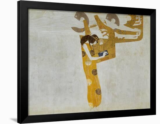 Beethovenfrieze, Allegory of Poetry-Gustav Klimt-Framed Giclee Print