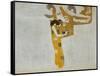 Beethovenfrieze, Allegory of Poetry-Gustav Klimt-Framed Stretched Canvas