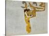 Beethovenfrieze, Allegory of Poetry-Gustav Klimt-Stretched Canvas