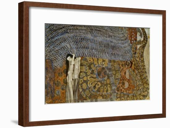 Beethovenfrieze, Detail of the Personification of Gnawing Sorrow, 1902-Gustav Klimt-Framed Giclee Print