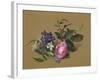 Beetle at the Rose Branch-Fyodor Petrovich Tolstoy-Framed Giclee Print