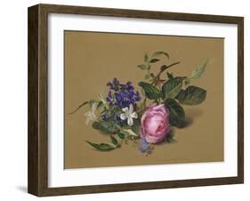 Beetle at the Rose Branch-Fyodor Petrovich Tolstoy-Framed Giclee Print