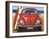 Beetle on the Beach-Peter Adderley-Framed Art Print