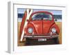 Beetle on the Beach-Peter Adderley-Framed Art Print