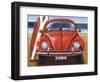 Beetle on the Beach-Peter Adderley-Framed Art Print