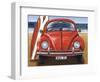 Beetle on the Beach-Peter Adderley-Framed Art Print